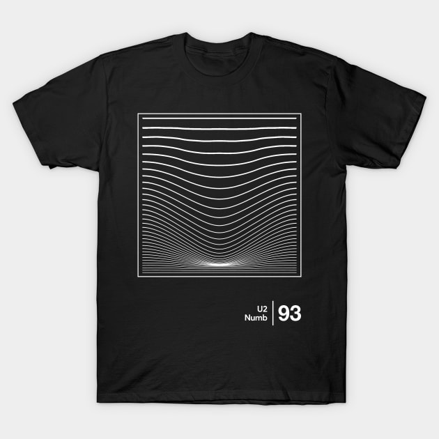 Numb U2 / Minimalist Graphic Design Fan Artwork T-Shirt by saudade